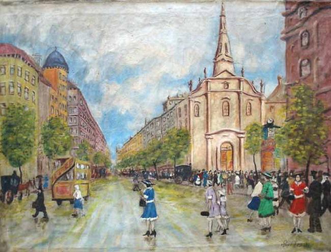 Street Scene, Antal Berkes